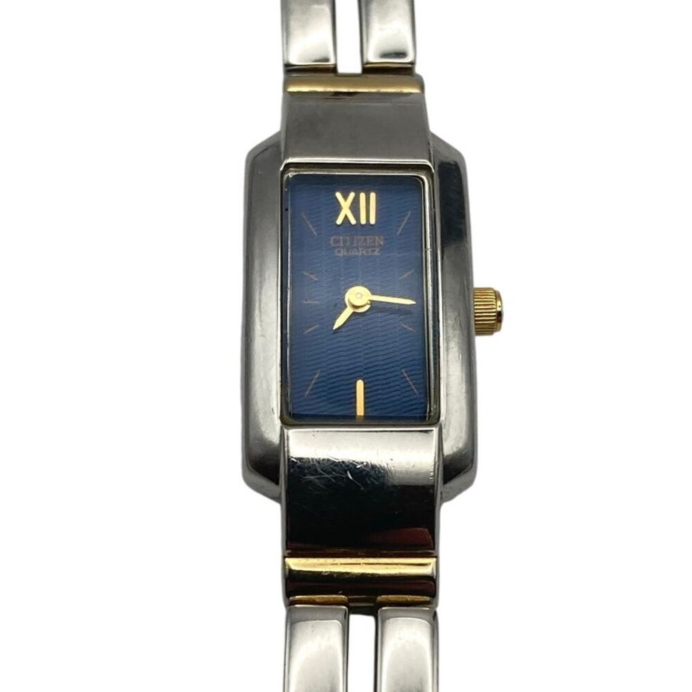 Citizen Women's Rectangle Dress Watch 14mm - New Battery - Wrist 6"  5421-K17489